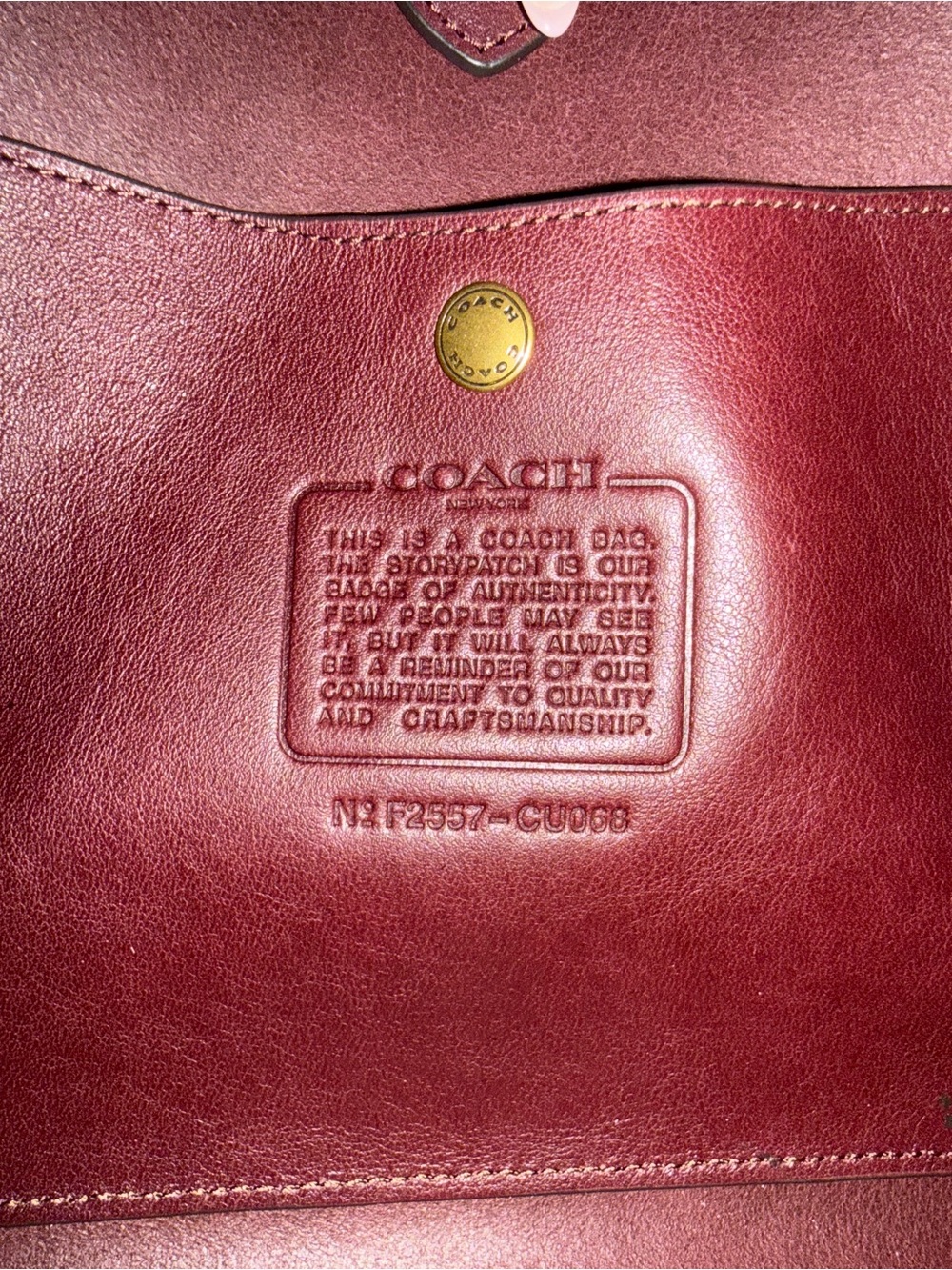 Coach Brooklyn Bag 28 in Merlot🍷 Discontinued color - Picture 4 of 6